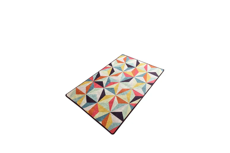 Zortea Matta 100x200 cm - Flerfärgad/Sammet - Textilier & mattor - Mattor - Modern matta - Friezemattor