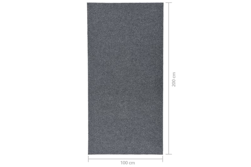 Gångmatta 100x200 cm grå - Grå - Textilier & mattor - Mattor - Modern matta - Gångmattor