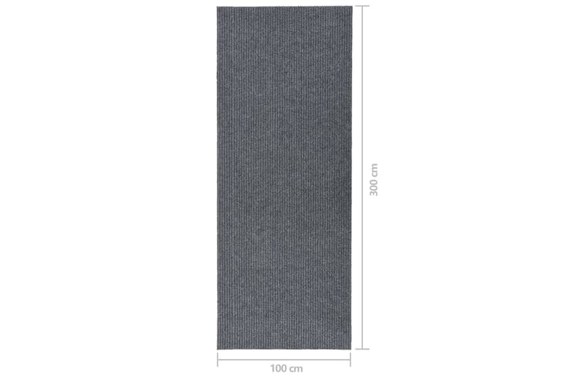 Gångmatta 100x300 cm grå - Grå - Textilier & mattor - Mattor - Modern matta - Gångmattor