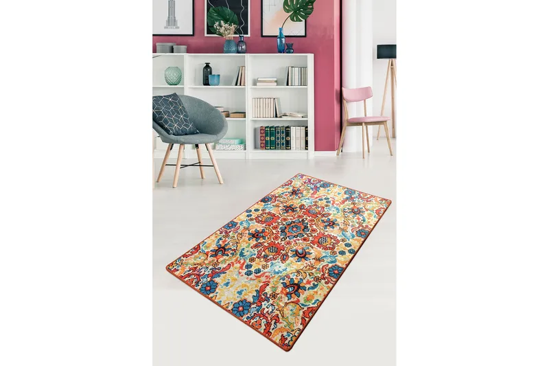 Aldarte Entrematta 100x300 cm - Flerfärgad/Sammet - Textilier & mattor - Mattor - Modern matta - Gångmattor