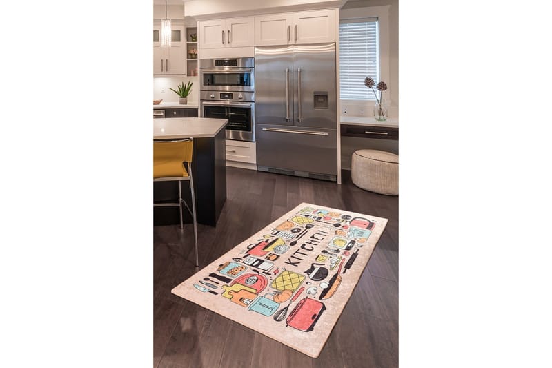 Contento Entrematta 100x300 cm - Flerfärgad/Sammet - Textilier & mattor - Mattor - Modern matta - Gångmattor