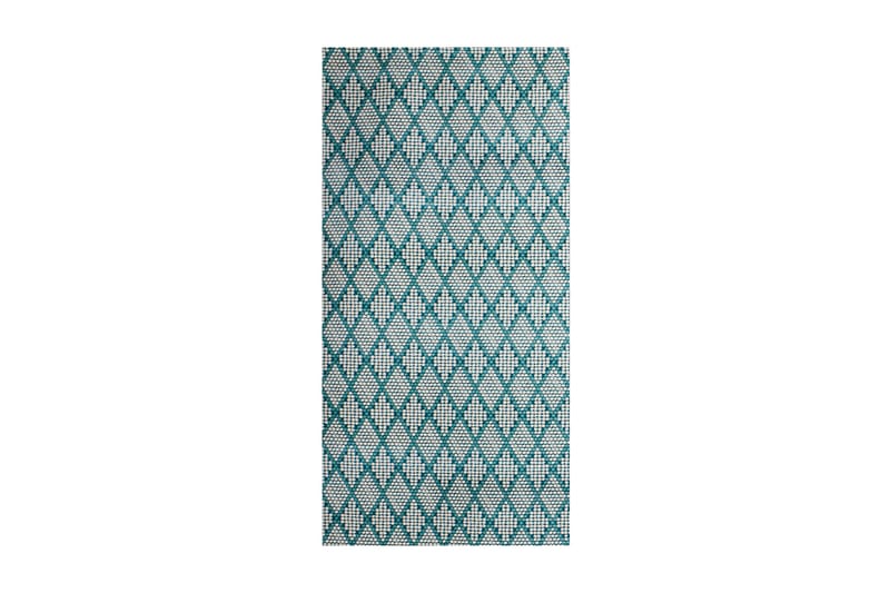 DIAMOND 2053B Matta Creme/Turkos 80x150 cm - Gångmattor