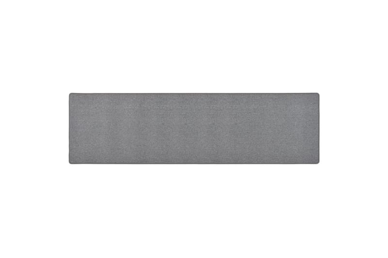Gångmatta mörkgrå 80x300 cm - Grå - Gångmattor