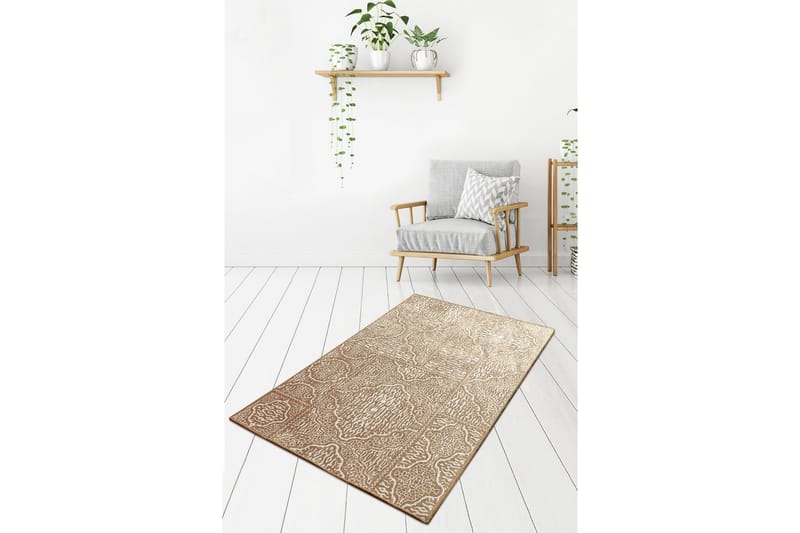 Iravathe Entrematta 100x300 cm - Beige/Sammet - Textilier & mattor - Mattor - Modern matta - Gångmattor