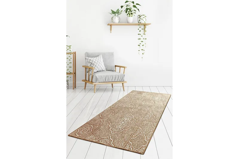 Iravathe Entrematta 80x300 cm - Beige/Sammet - Textilier & mattor - Mattor - Modern matta - Gångmattor