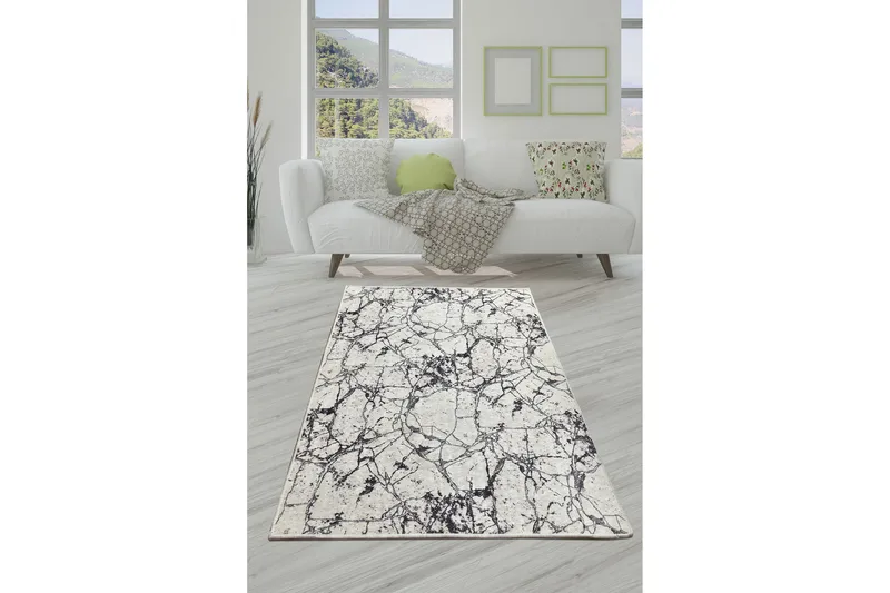 Marmuras Entrematta 80x300 cm, Vit/Sammet