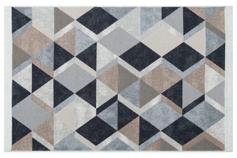 Mihriban Entrematta 80x300 cm - Beige/Svart/Vit/Bomull - Textilier & mattor - Mattor - Modern matta - Gångmattor