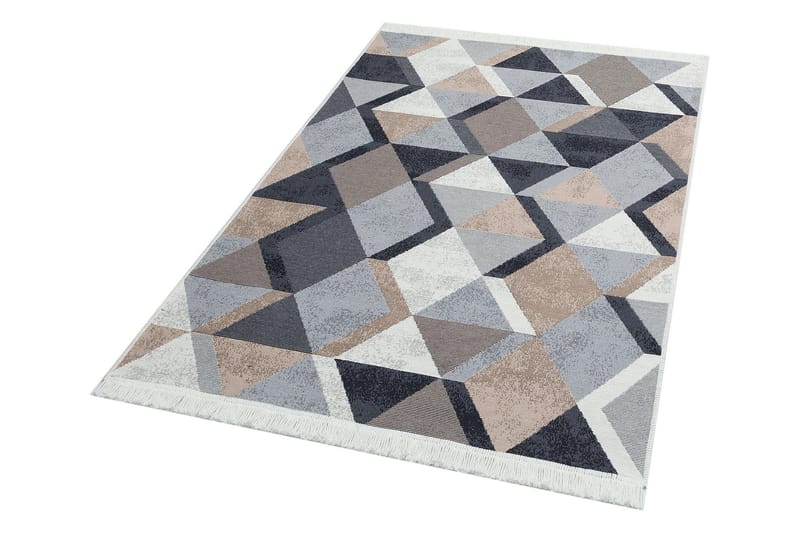 Mihriban Entrematta 80x300 cm - Beige/Svart/Vit/Bomull - Textilier & mattor - Mattor - Modern matta - Gångmattor