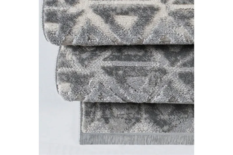 Naveena Gångmatta 120x400 cm Rektangulär - Grå/Creme - Textilier & mattor - Mattor - Modern matta - Gångmattor