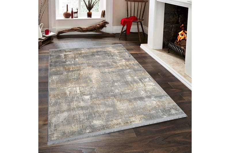 Naveena Gångmatta 80x150 cm Rektangulär Grå/Beige/Creme - Textilier & mattor - Mattor - Modern matta - Gångmattor