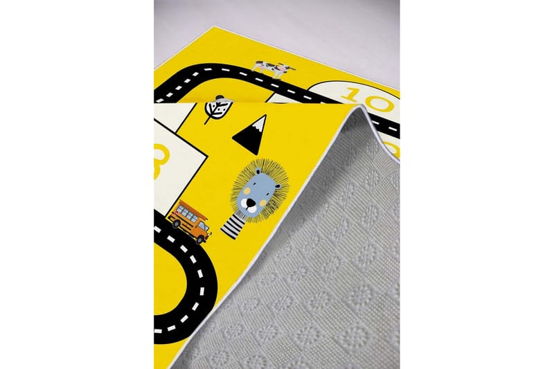 Nonu Gångmatta 100x150 cm Rektangulär - Gul - Textilier & mattor - Mattor - Modern matta - Gångmattor