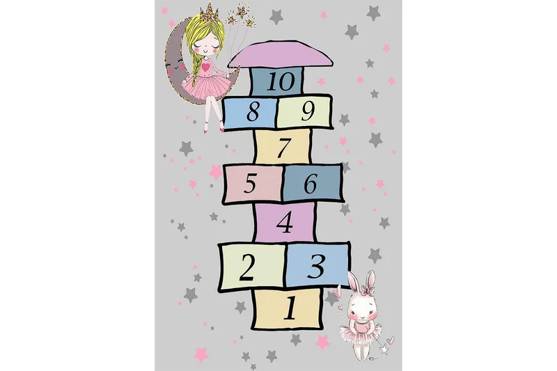 Nooralha Gångmatta 100x150 cm Rektangulär - Flerfärgad - Textilier & mattor - Mattor - Modern matta - Gångmattor