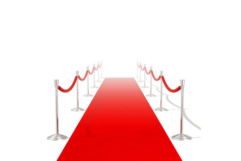 Röda mattan 1x10 m extra tung 400 g/m2 - Röd - Gångmattor
