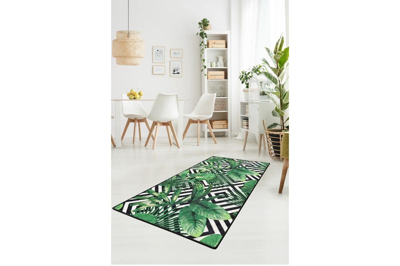SERMIN Entrematta 100x300 cm Flerfärgad/Sammet - Textilier & mattor - Mattor - Modern matta - Gångmattor
