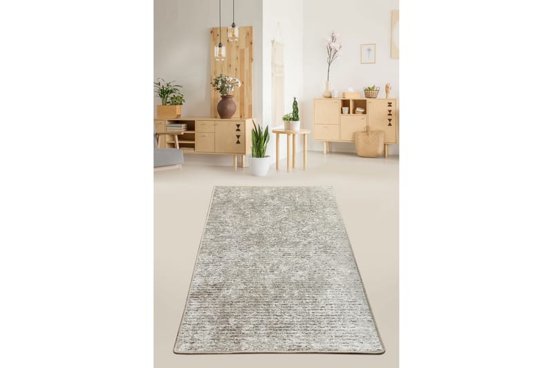 SUOLO Entrematta 100x300 cm Beige/Sammet - Gångmattor