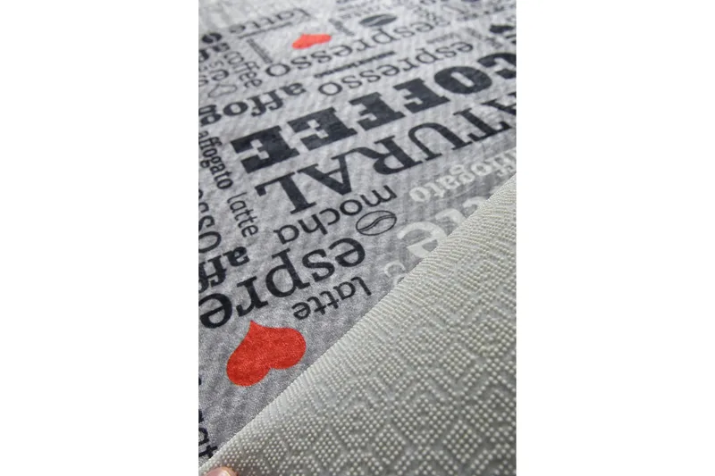 Tugrul Entrematta 80x300 cm - Grå/Sammet - Textilier & mattor - Mattor - Modern matta - Gångmattor