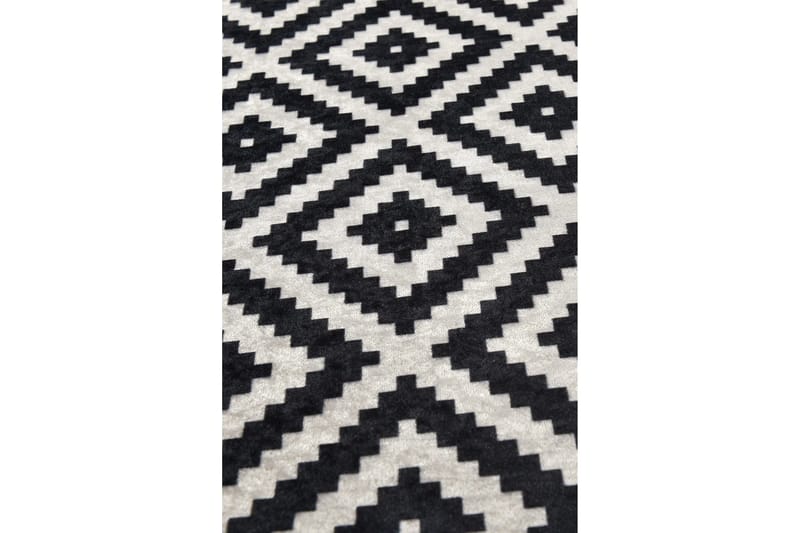 Umukara Entrematta 100x300 cm - Svart/Vit - Textilier & mattor - Mattor - Modern matta - Gångmattor