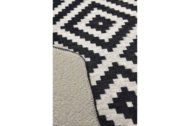 Umukara Entrematta 100x300 cm - Svart/Vit - Textilier & mattor - Mattor - Modern matta - Gångmattor