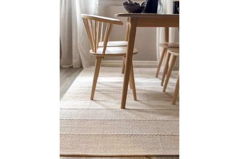 Garnmatta Båstad - 140x200 cm, Creme - Textilier & mattor - Mattor - Modern matta - Bomullsmattor