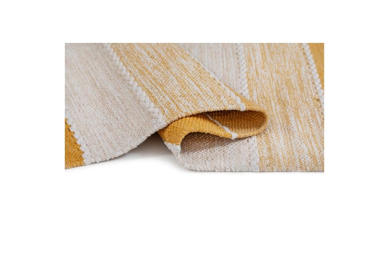 Garnmatta Båstad - 140x200 cm, Gul - Textilier & mattor - Mattor - Modern matta - Bomullsmattor