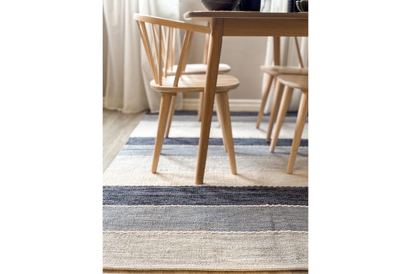 Garnmatta Båstad - 160x230 cm, Blå - Textilier & mattor - Mattor - Modern matta - Bomullsmattor