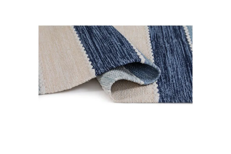 Garnmatta Båstad - 160x230 cm, Blå - Textilier & mattor - Mattor - Modern matta - Bomullsmattor
