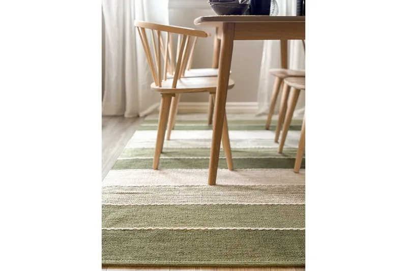 Garnmatta Båstad - 160x230 cm, Grön - Textilier & mattor - Mattor - Modern matta - Bomullsmattor