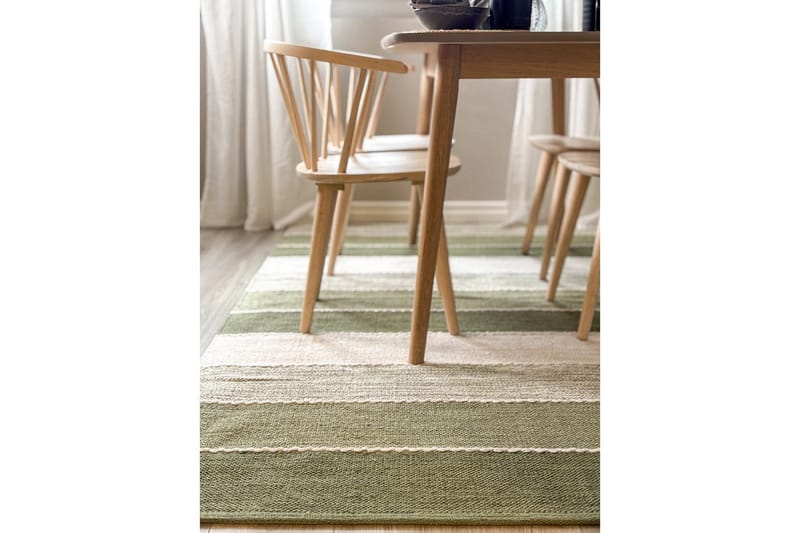 Garnmatta Båstad - 160x230 cm, Grön - Textilier & mattor - Mattor - Modern matta - Bomullsmattor