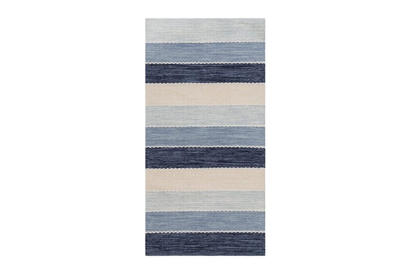 Garnmatta Båstad, 75x220 cm, Blå