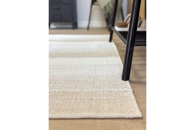 Garnmatta Båstad - 75x280 cm, Creme - Textilier & mattor - Mattor - Modern matta - Bomullsmattor