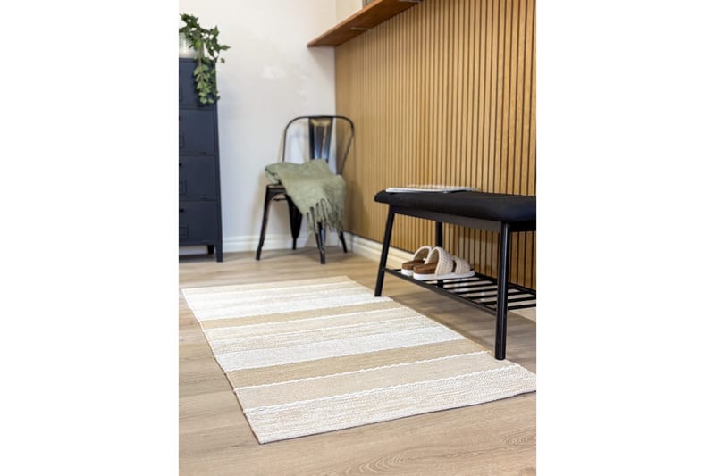 Garnmatta Båstad - 75x280 cm, Natur - Textilier & mattor - Mattor - Modern matta - Bomullsmattor