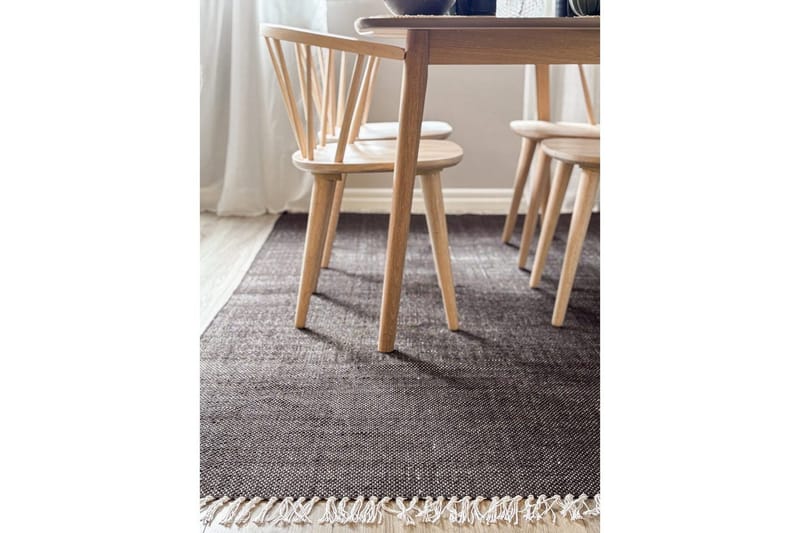 Garnmatta Line - 130x190 cm, Choklad - Textilier & mattor - Mattor - Modern matta - Bomullsmattor