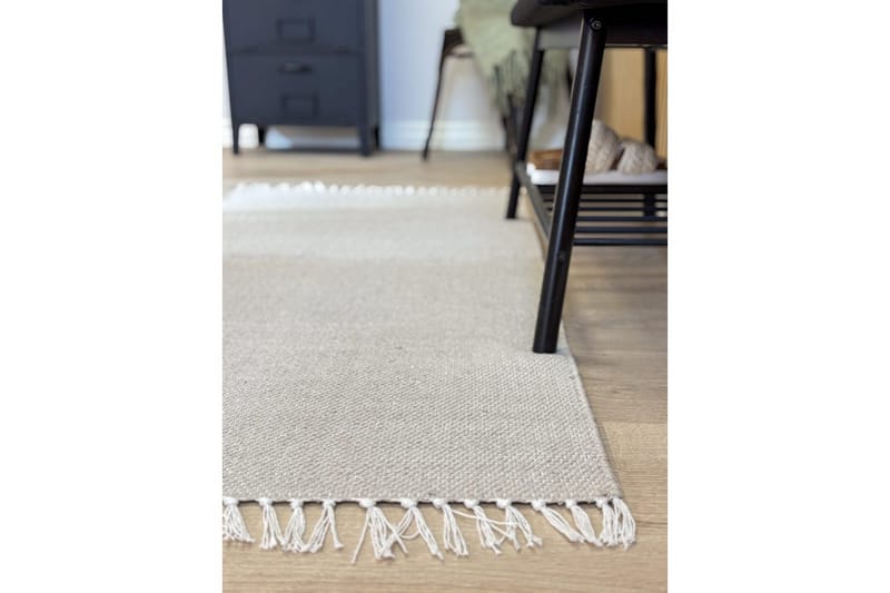Garnmatta Line - 130x190 cm, Greige - Textilier & mattor - Mattor - Modern matta - Bomullsmattor