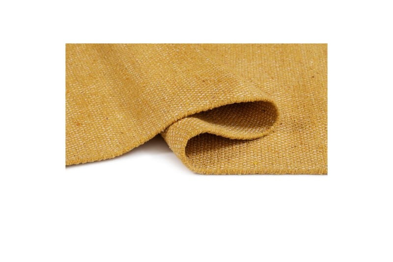 Garnmatta Line - 130x190 cm, Gul - Textilier & mattor - Mattor - Modern matta - Bomullsmattor