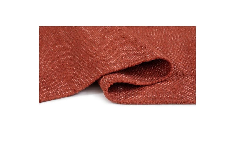 Garnmatta Line - 130x190 cm, Terracotta - Textilier & mattor - Mattor - Modern matta - Bomullsmattor