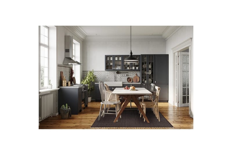 Garnmatta Line - 160x230 cm, Choklad - Textilier & mattor - Mattor - Modern matta - Bomullsmattor