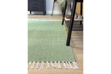 Garnmatta Line - 160x230 cm, Grön - Textilier & mattor - Mattor - Modern matta - Bomullsmattor