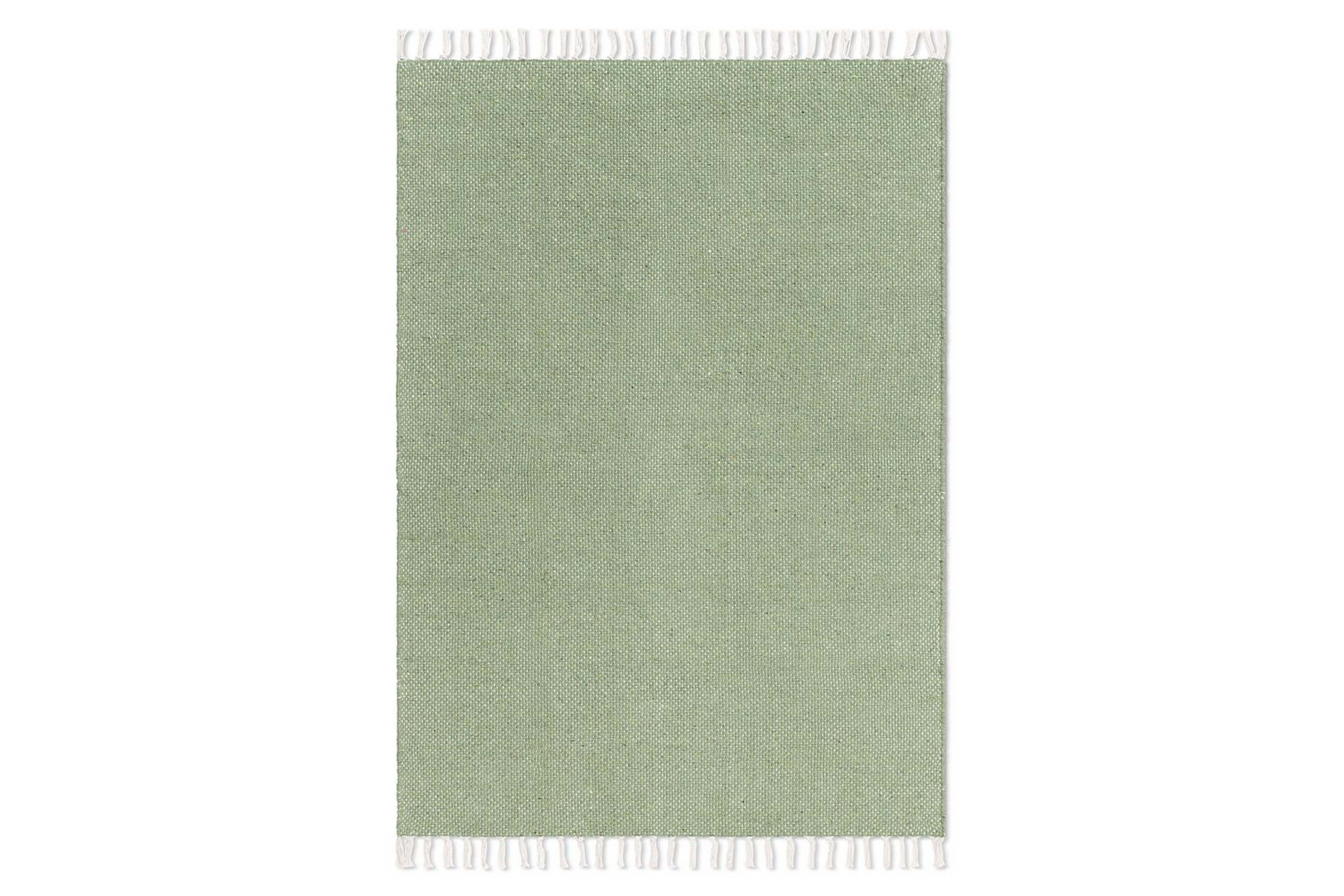 garnmatta line - 160x230 cm, grön