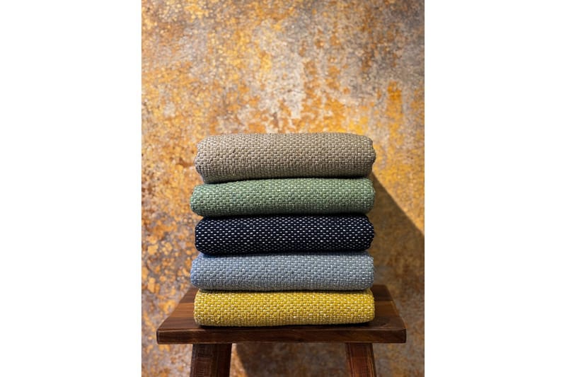 Garnmatta Line - 160x230 cm, Gul - Textilier & mattor - Mattor - Modern matta - Bomullsmattor
