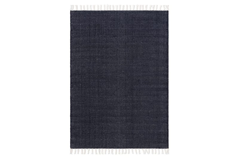 Garnmatta Line - 160x230 cm, Marinblå - Textilier & mattor - Mattor - Modern matta - Bomullsmattor
