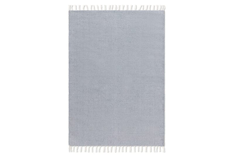 Garnmatta Line - 200x300 cm, Duvblå - Textilier & mattor - Mattor - Modern matta - Bomullsmattor