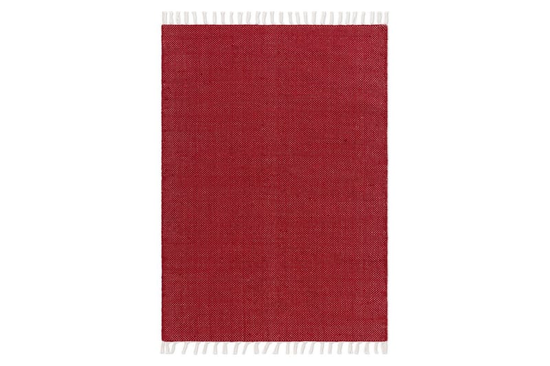 Garnmatta Line - 200x300 cm, Röd - Textilier & mattor - Mattor - Modern matta - Bomullsmattor