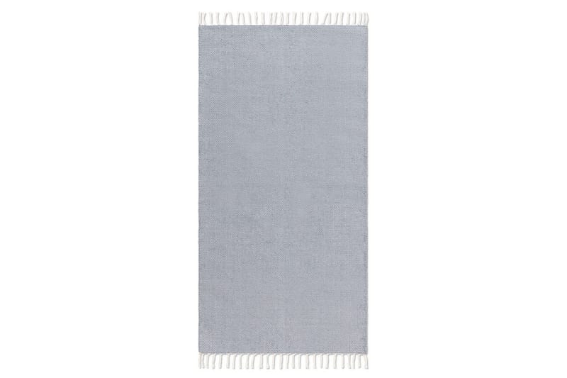Garnmatta Line - 75x220 cm, Duvblå - Textilier & mattor - Mattor - Modern matta - Bomullsmattor