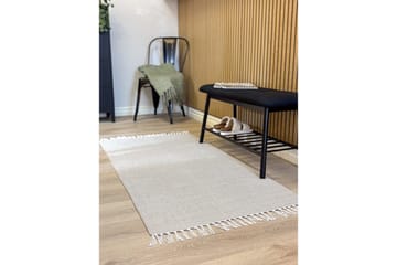 Garnmatta Line - 75x220 cm, Greige - Textilier & mattor - Mattor - Modern matta - Bomullsmattor