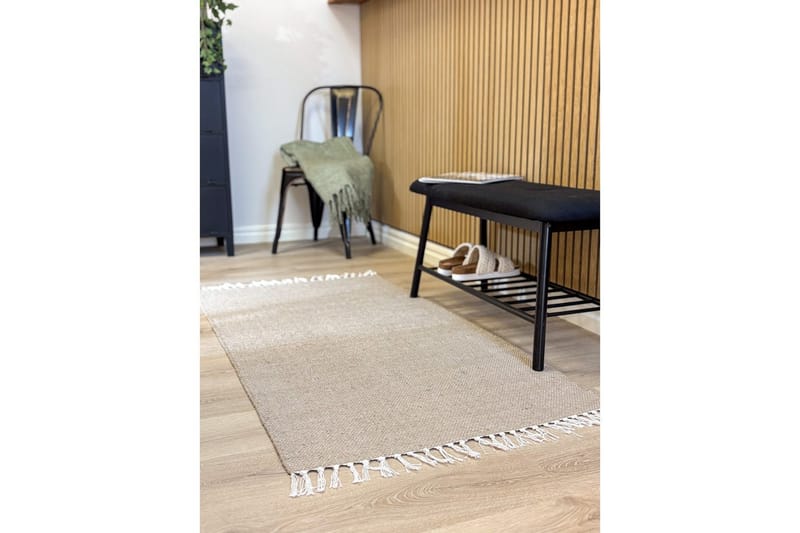 Garnmatta Line - 75x220 cm, Linne - Textilier & mattor - Mattor - Modern matta - Bomullsmattor
