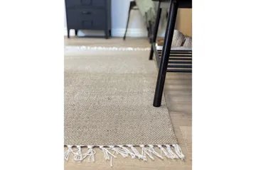 Garnmatta Line - 75x220 cm, Linne - Textilier & mattor - Mattor - Modern matta - Bomullsmattor