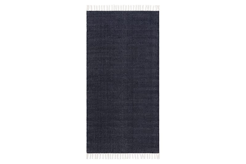 Garnmatta Line - 75x220 cm, Marinblå - Textilier & mattor - Mattor - Modern matta - Bomullsmattor
