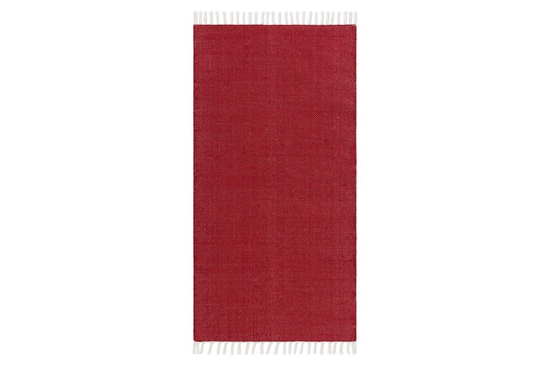 Garnmatta Line - 75x220 cm, Röd - Textilier & mattor - Mattor - Modern matta - Bomullsmattor