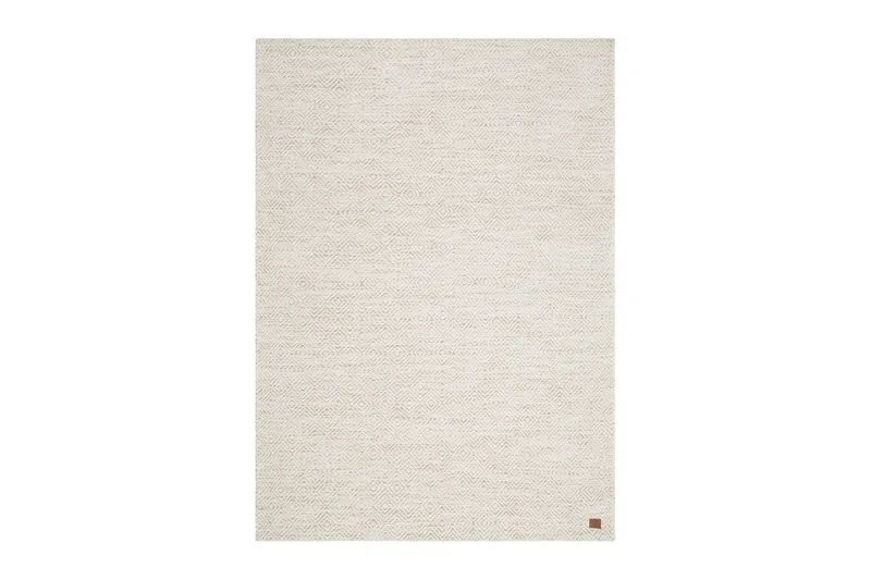 Gåsöga Ullmatta 140x200 cm Rektangulär, Beige
