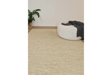 Gåsöga Ullmatta 140x200 cm Rektangulär - Gul - Textilier & mattor - Mattor - Modern matta - Ullmattor